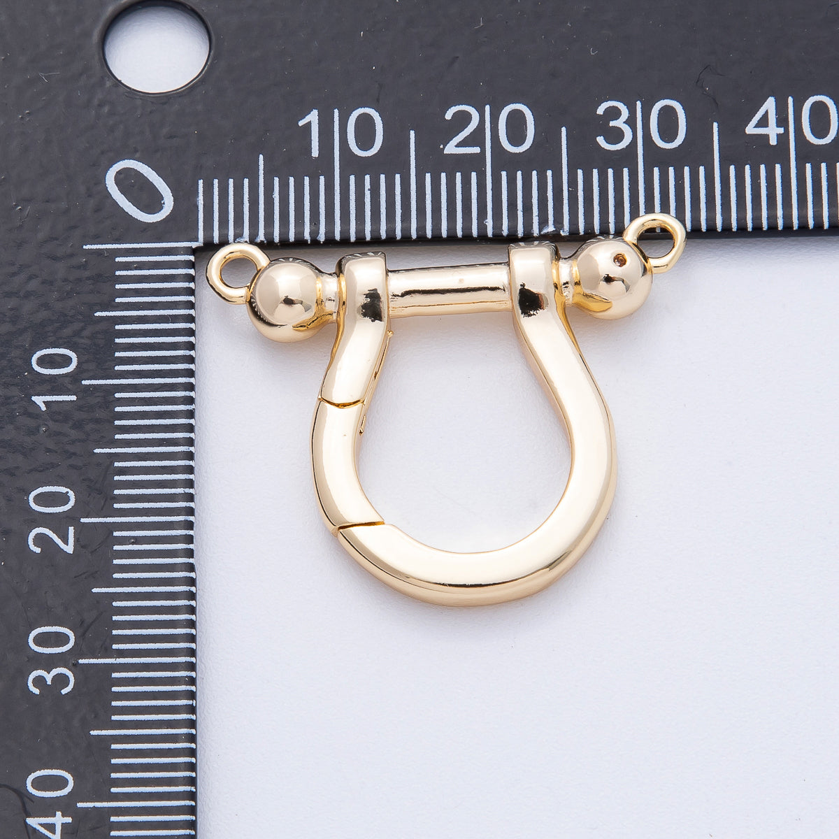 18K Gold Filled 26.5mm Anchor Shackle Push Clasps Finding in Gold & Silver | Z1651