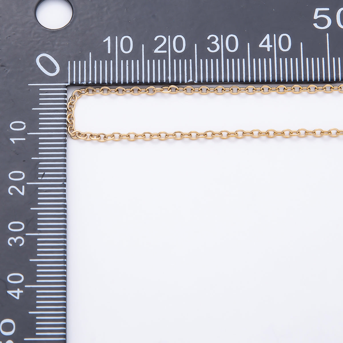 PVD Gold Stainless Steel 2mm Minimalist Cable Unfinished Chain by Yard | Roll-01890