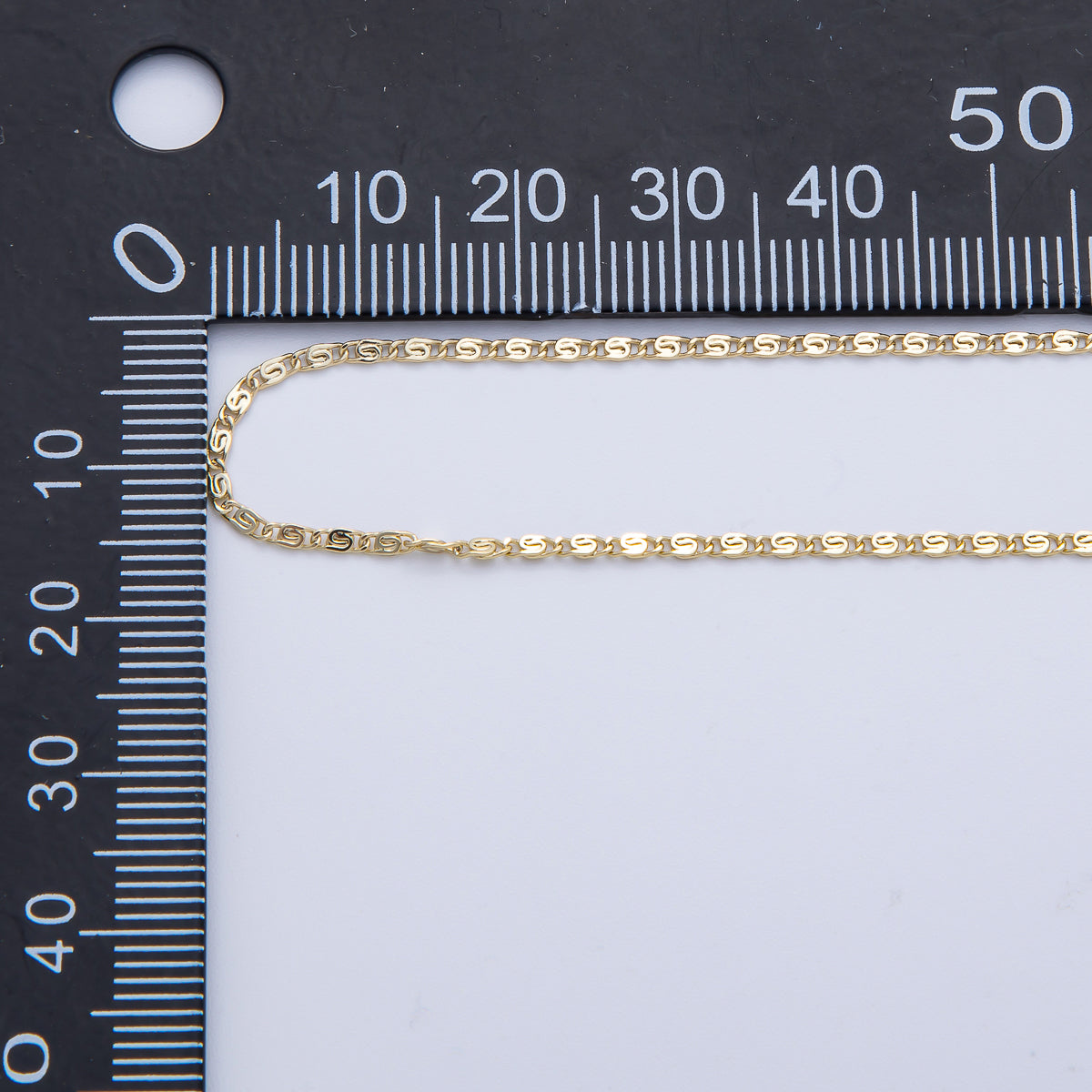 14K Gold Filled 3.6mm Minimalist Scroll Unfinished Chain by Yard | Roll-1816
