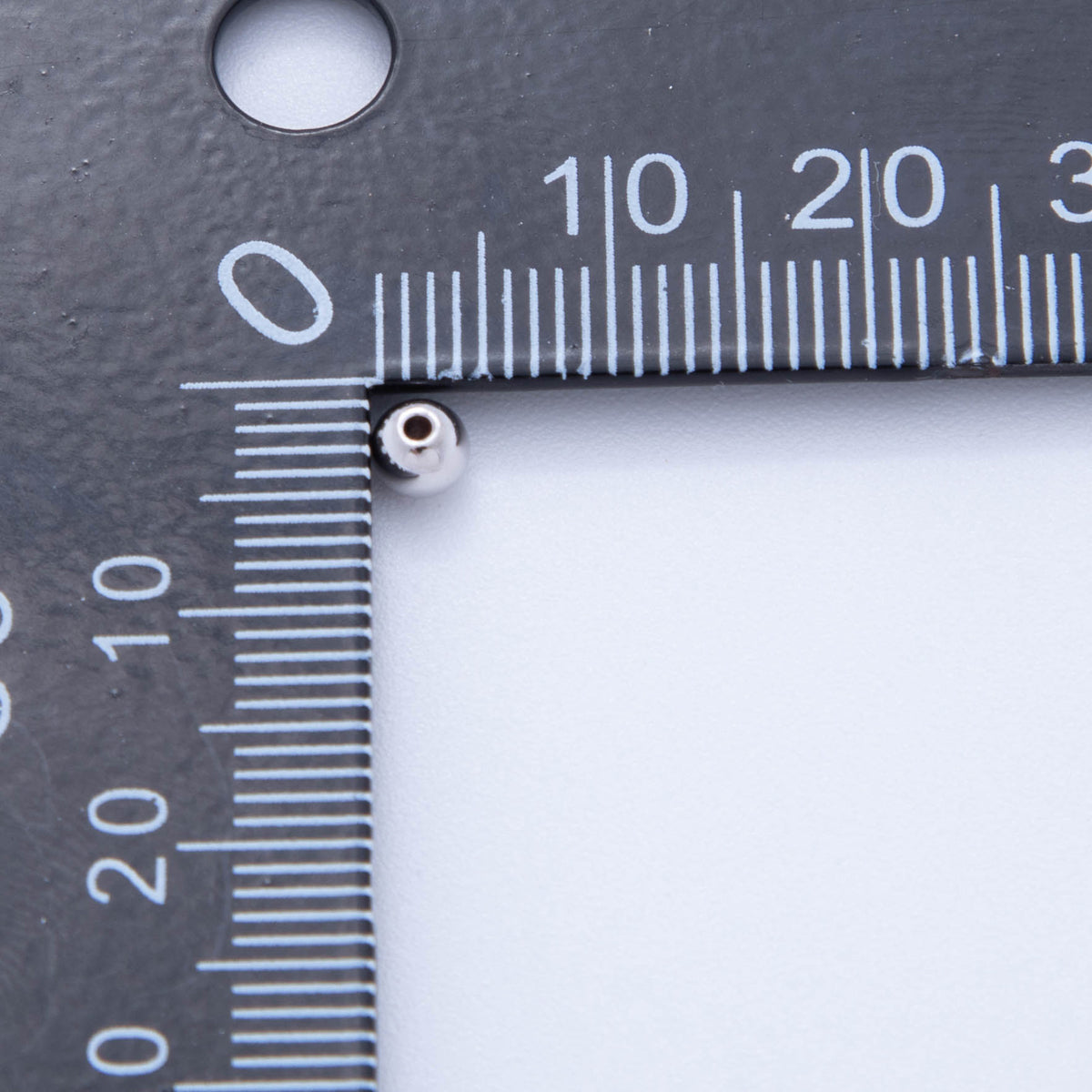 10 Pcs Bag of 3,4,5,6 mm Silver Seamless Round Beads for Jewelry Making Supply B-306