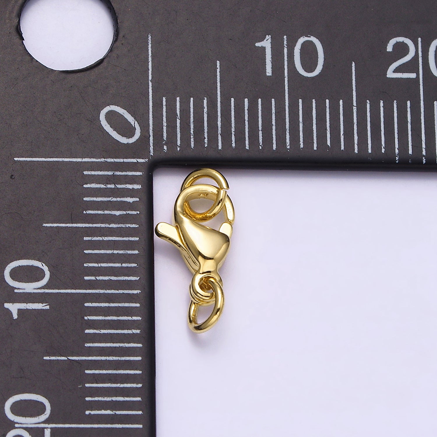16K Gold Filled 9mm Lobster Clasps Closure Jump Ring Jewelry Supply in Gold & Silver | Z-389 Z-390