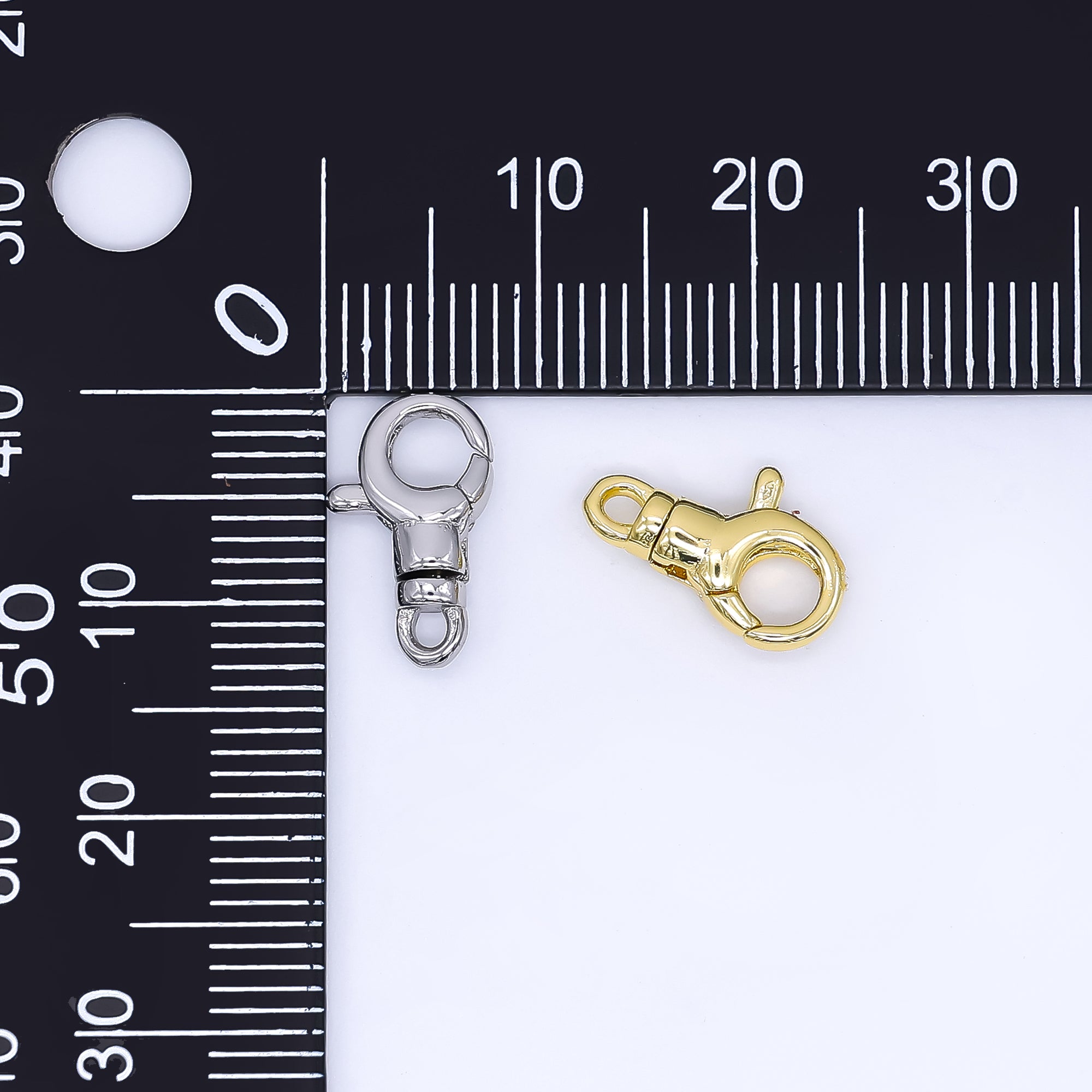 24K Gold Filled 13mm Lobster Clasps Minimalist Closure Finding in Gold & Silver | Z1157