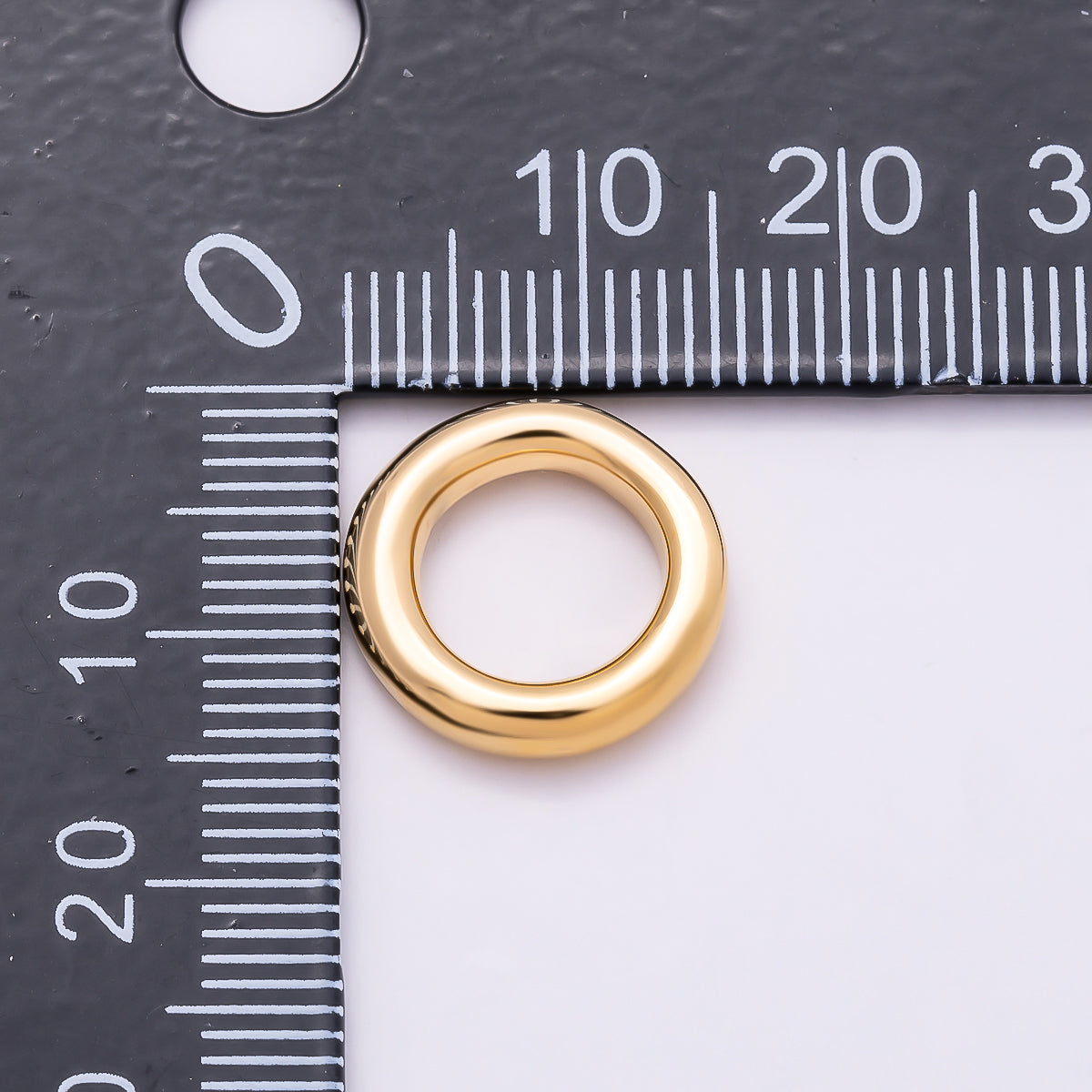 Stainless Steel 14mm Minimalist Round Link Pendant Findings | Findings-00175