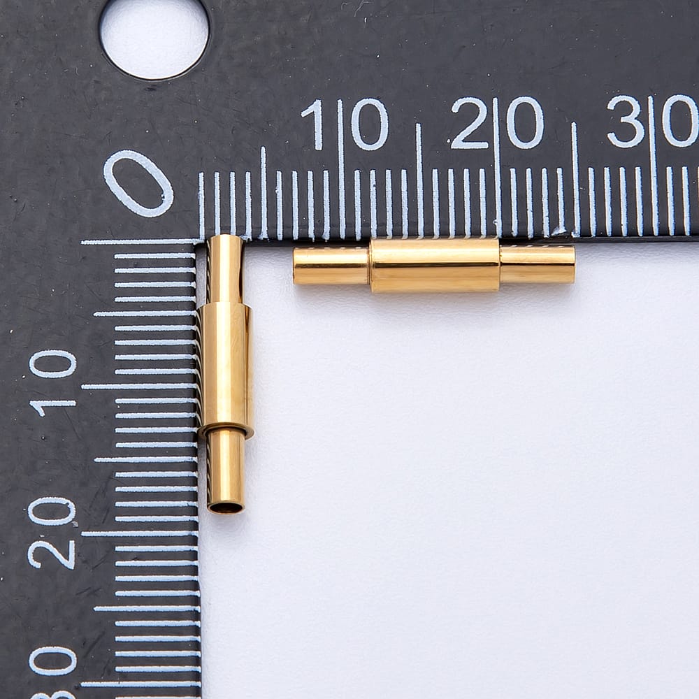 Stainless Steel 18mm Cylinder Tube Bayonet Barrel Clasp Findings | Findings-00591