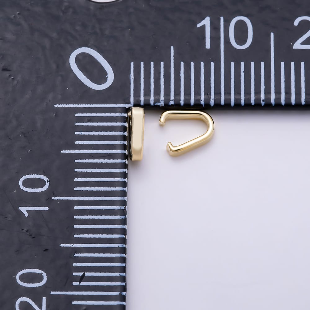 Stainless Steel 5mm Minimalist Rectangle Pendant Clasp Closure Enhancer Findings by 10 Pieces | Findings-00215
