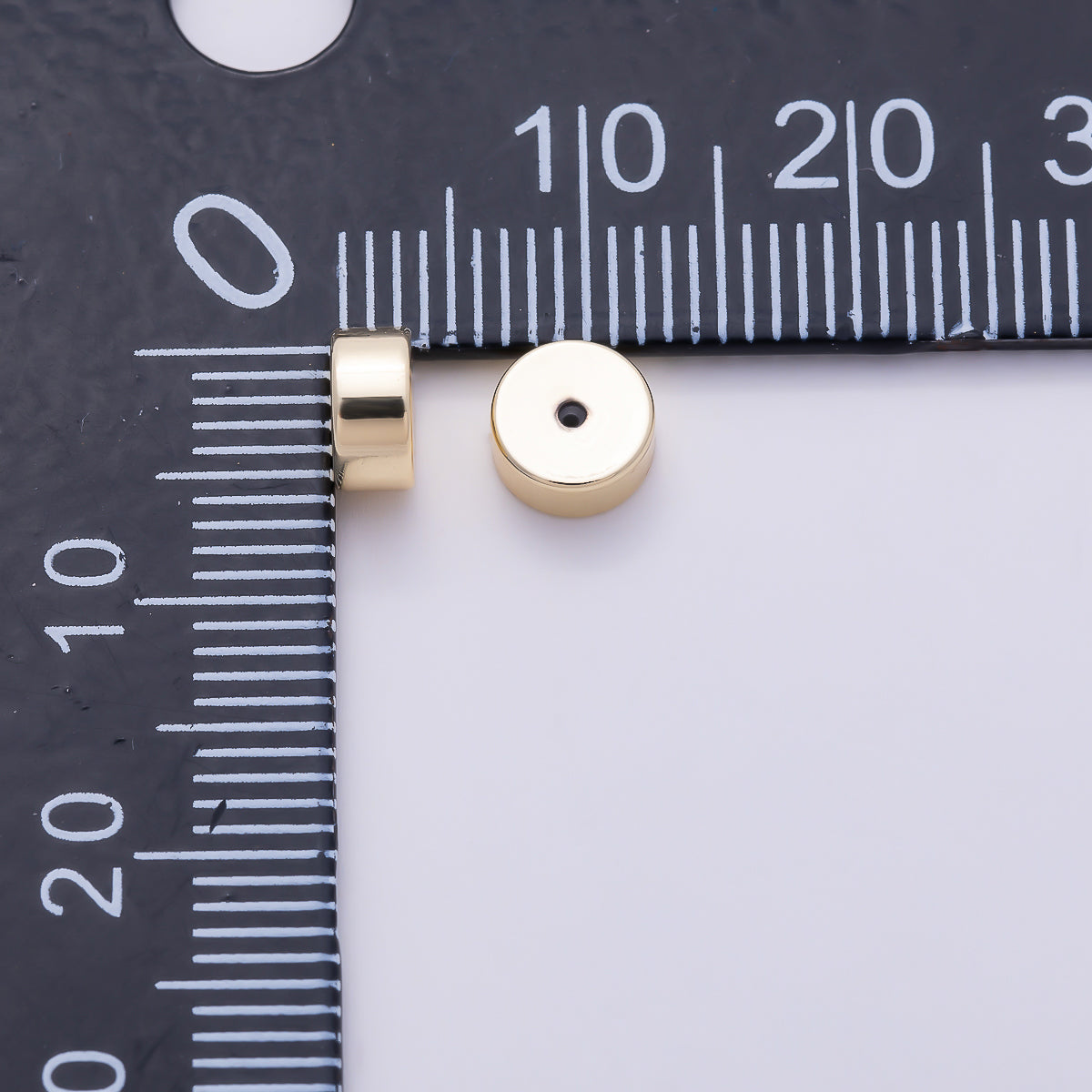 16K Gold Filled 6mm Minimalist Rondelle Tube Silicone Stopper Earring Backs Findings Set by 8 Pieces | Findings-00506