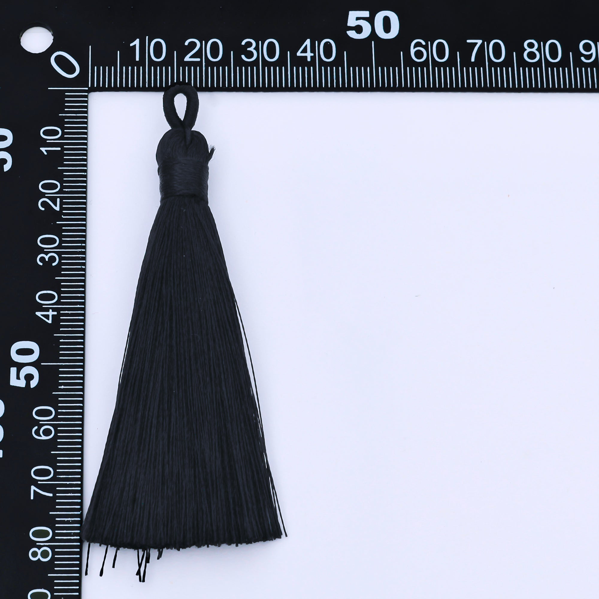 83mm Black Tassel Bail Drop Keychain Accessories | Z1494 - Z1496