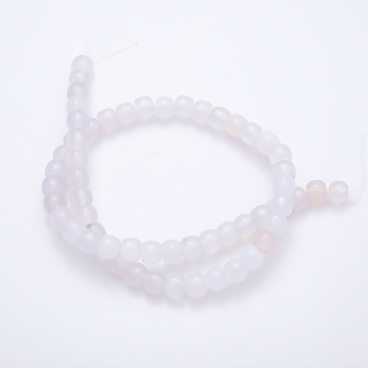 8mm Natural Gemstone Rounded Cube Bead Strand Finding | WA-00024 WA-00034