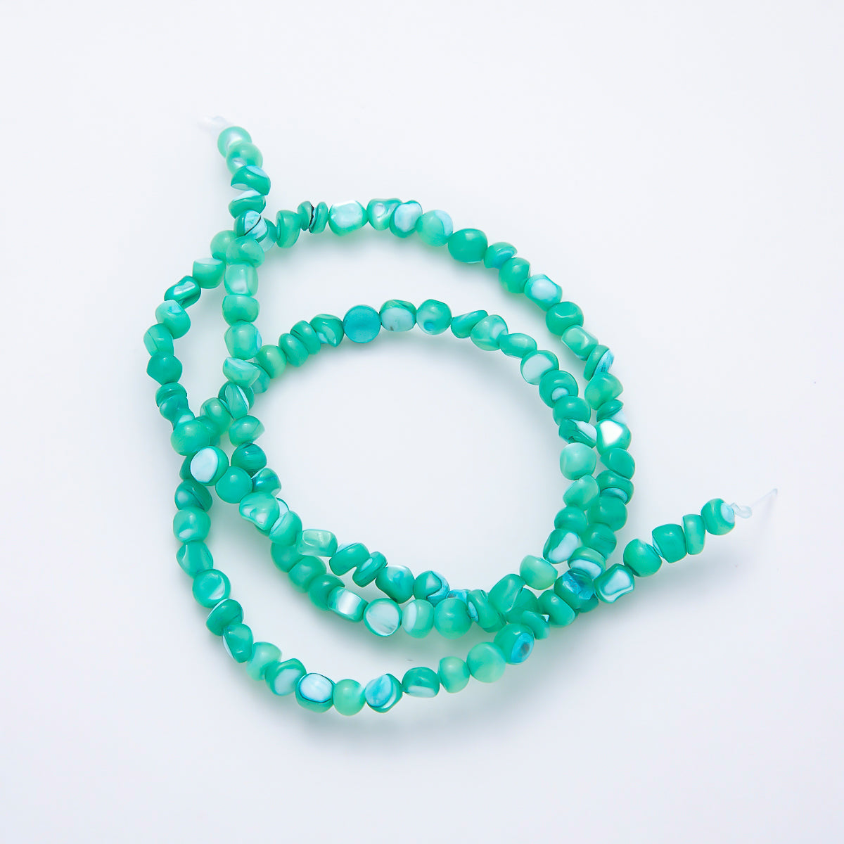 4mm Irregular Nugget Pebble Dyed Shell Pearl Gemstone Bead Strands Finding | WA-02190 ~ WA-02279