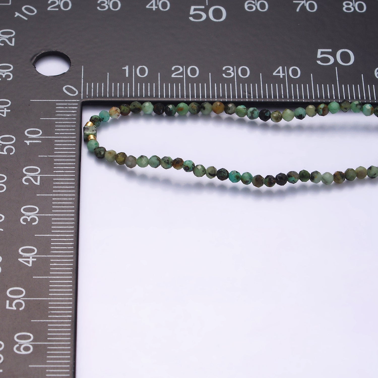 14K Gold Filled Green Moss Agate Multifaceted Rope Adjustable Friendship Bracelet | WA-02174 ~ WA-02176