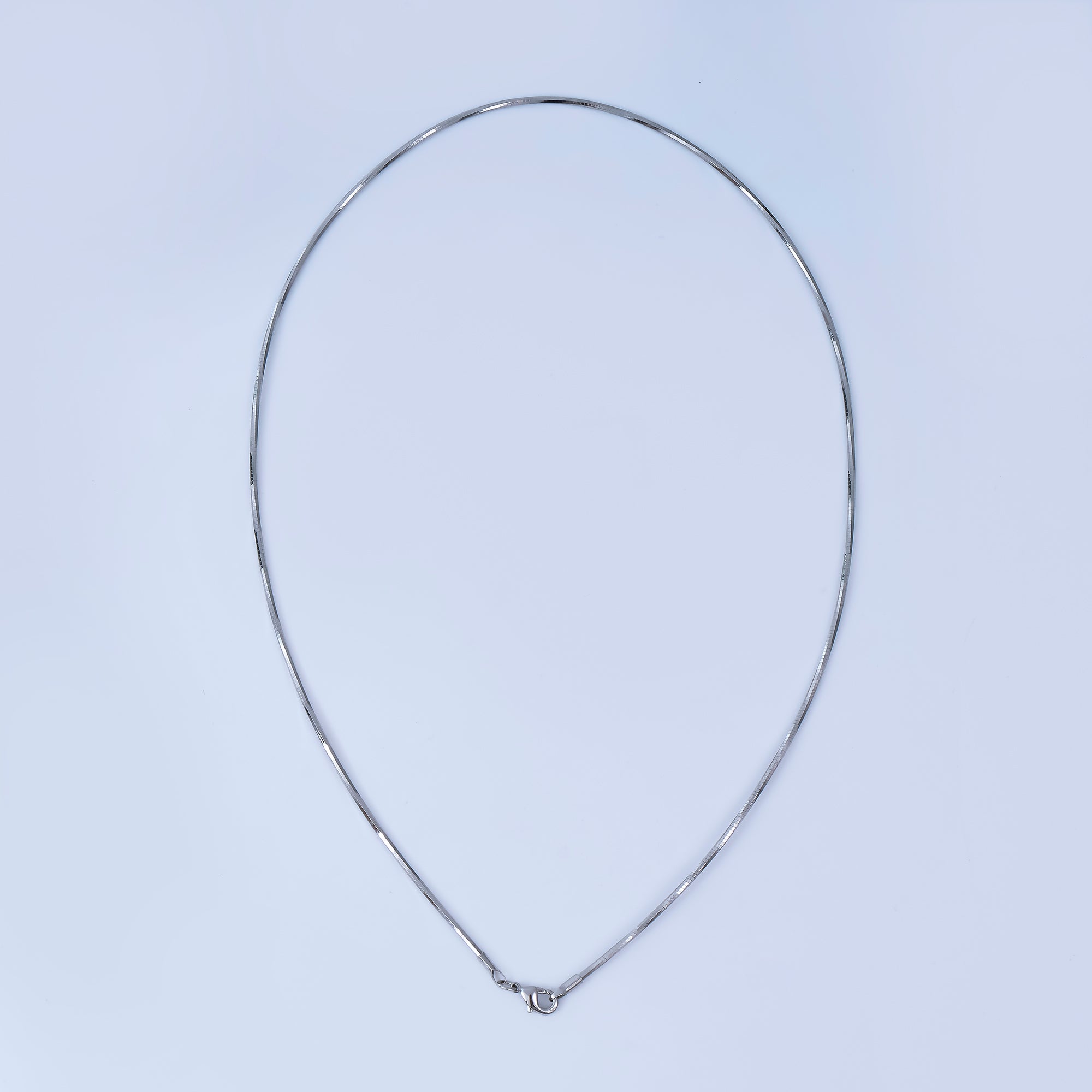 24K Gold Filled Structured Cocoon Chain Necklace in Gold & Silver | WA-3137 WA-3138