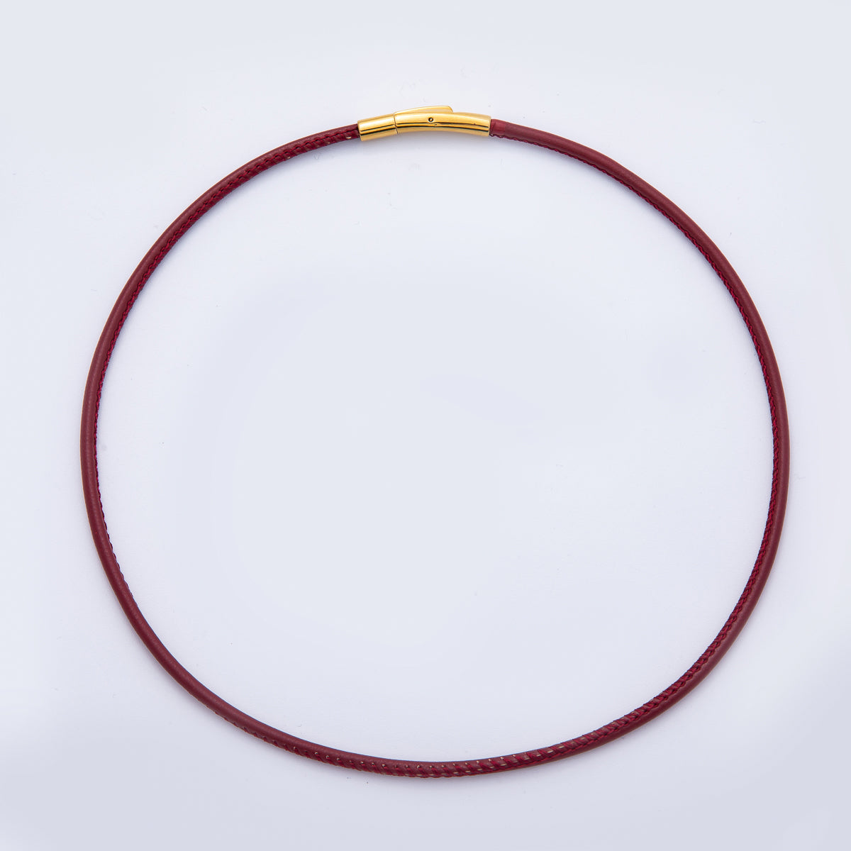 18K Gold Filled 4mm Black, Brown, Red, Blue Fall Faux Leather Cord 19 Inch Necklace | WA-3853 ~ WA-3856