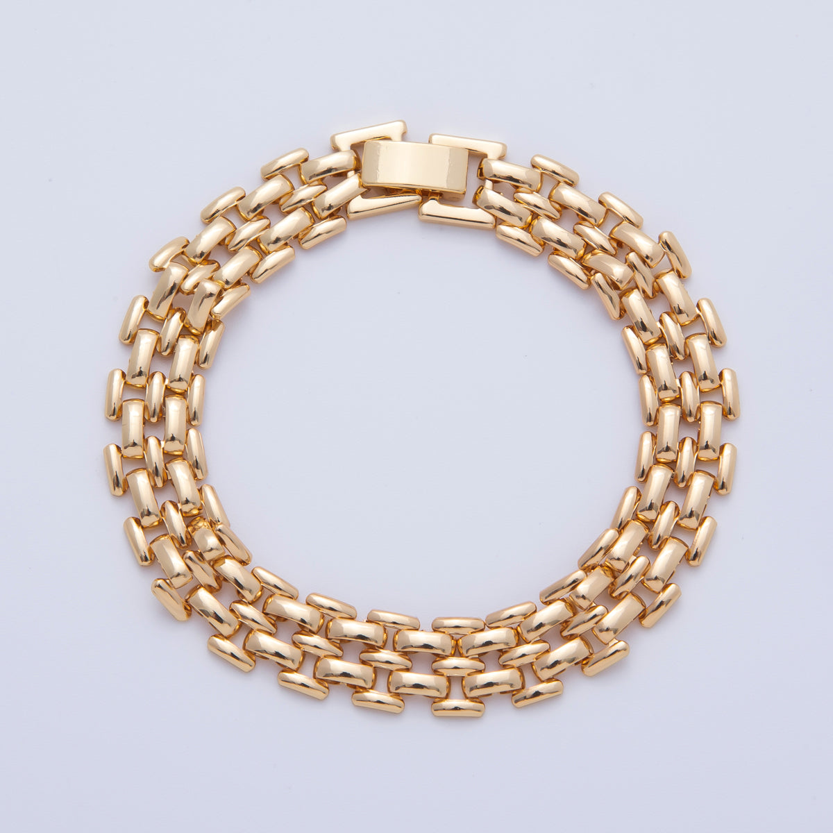 18K Gold Filled Minimalist Panther Chain Bracelet | WA-3947