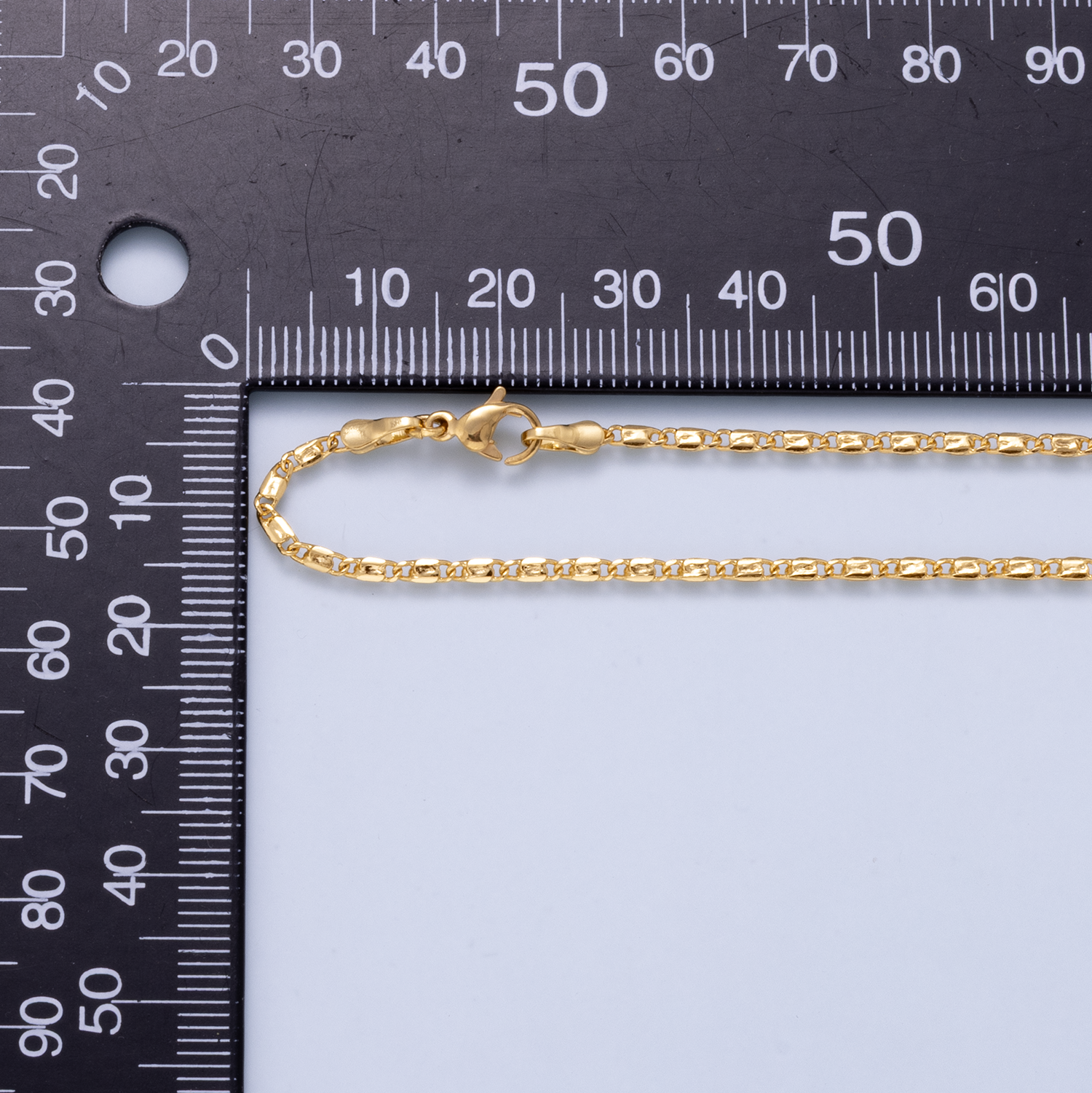 16K Gold Filled 1.8mm Minimalist Mariner Link Chain 18 Inch Necklace | WA-02971