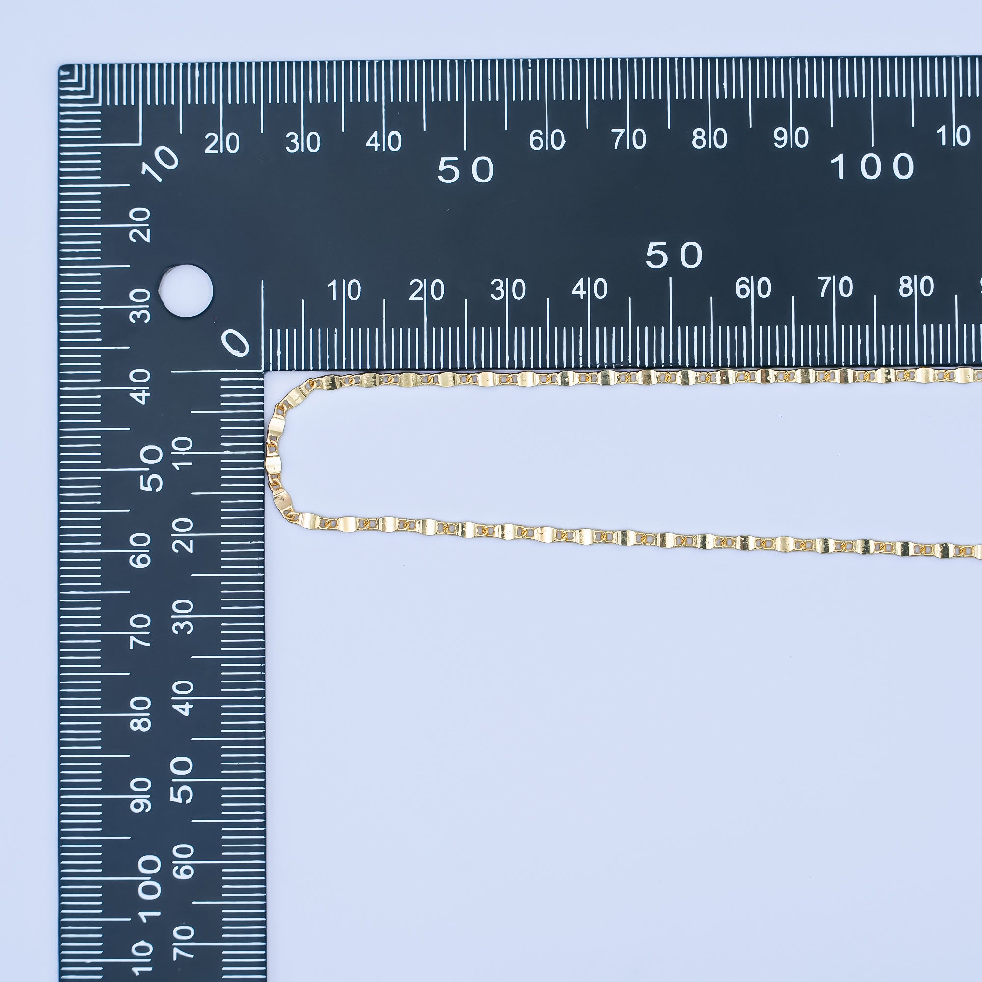 24K Gold Filled 1.8m Minimalist Mariner 16 Inch Chain Necklace | WA-3173