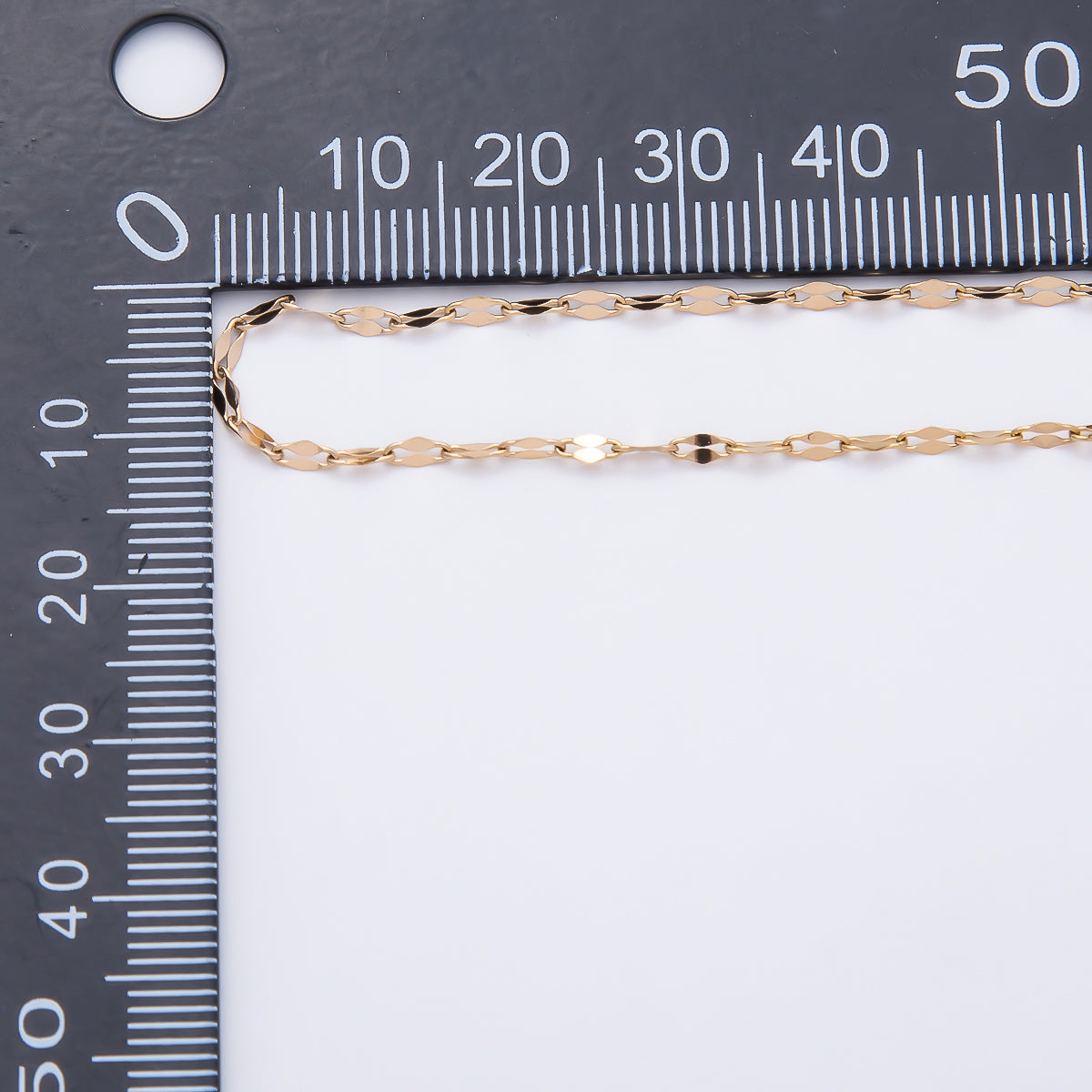 PVD Gold Stainless Steel 2mm Mariner Geometric Link Unfinished Chain by Yard | Roll-01891