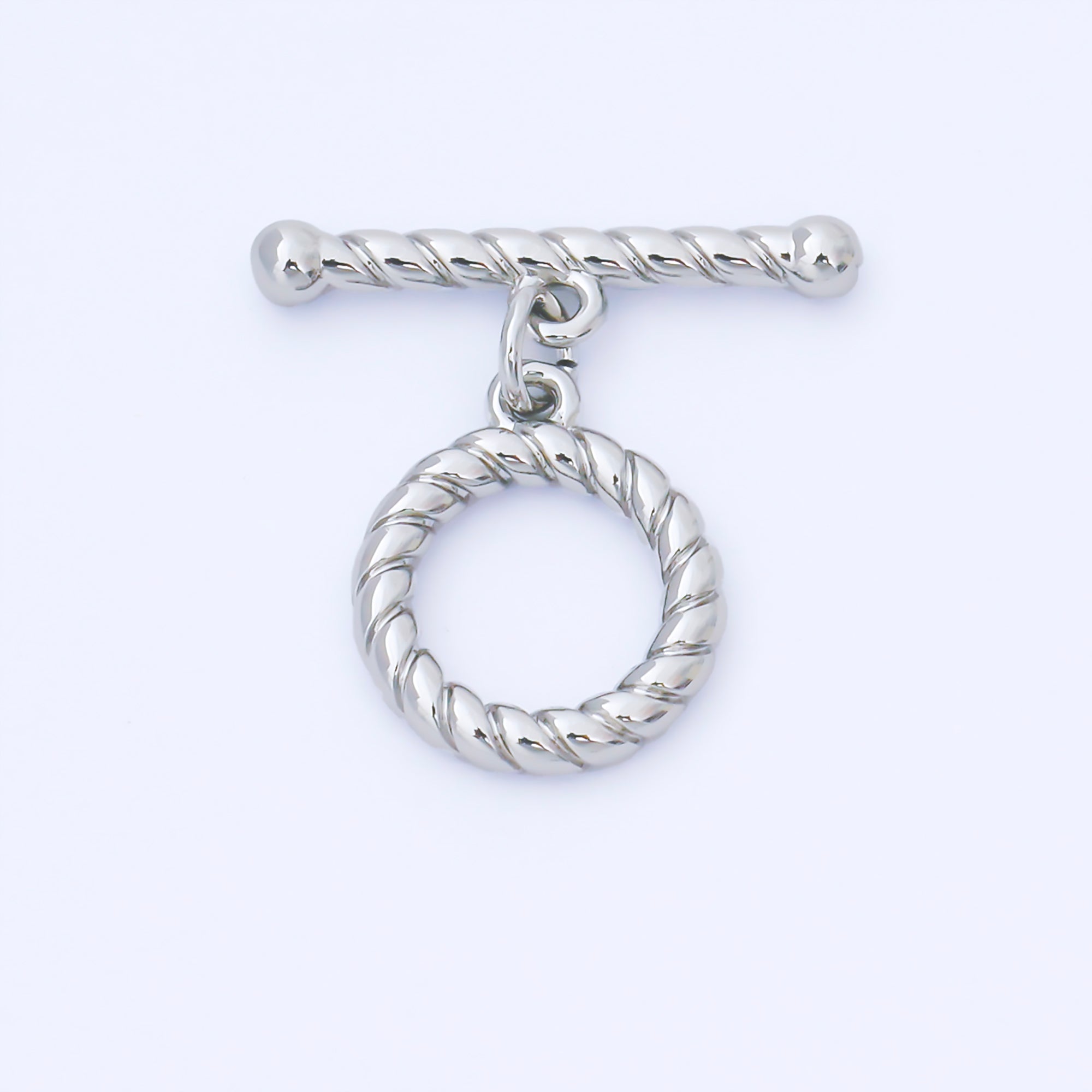 24K Gold Filled Twisted Rope Toggle Clasp OT Clasp Finding in Gold & Silver | Z1490