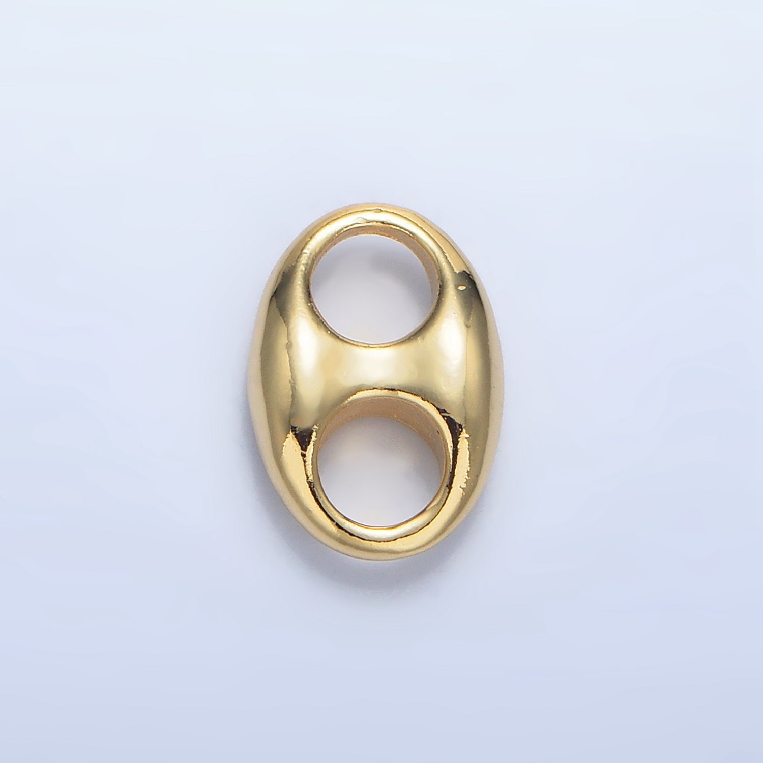 24K Gold Filled 13.5mm Minimalist Anchor Mariner Link Charm in Gold & Silver | Z982