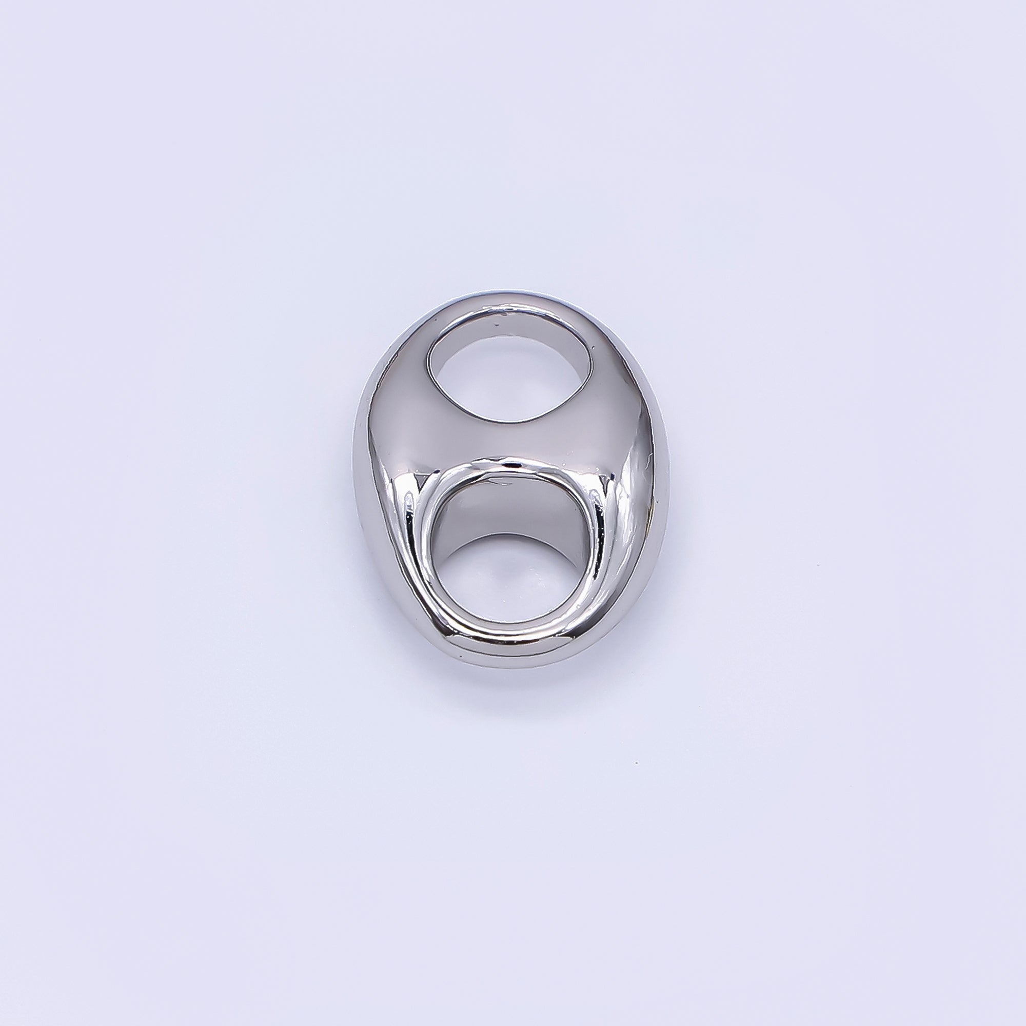 24K Gold Filled 13.5mm Minimalist Anchor Mariner Link Charm in Gold & Silver | Z982