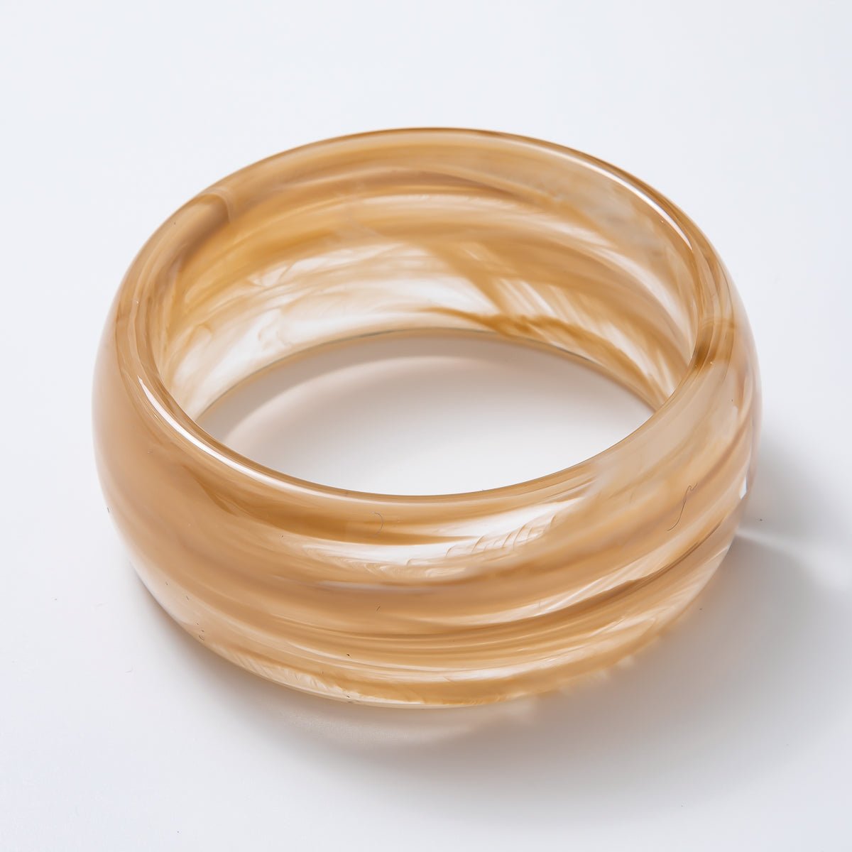 Acrylic Resin Wide Bangle Statement Bracelet | WA - 03428 ~ WA - 03442 - DLUXCA