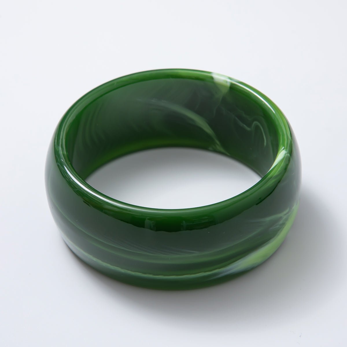 Acrylic Resin Wide Bangle Statement Bracelet | WA - 03428 ~ WA - 03442 - DLUXCA