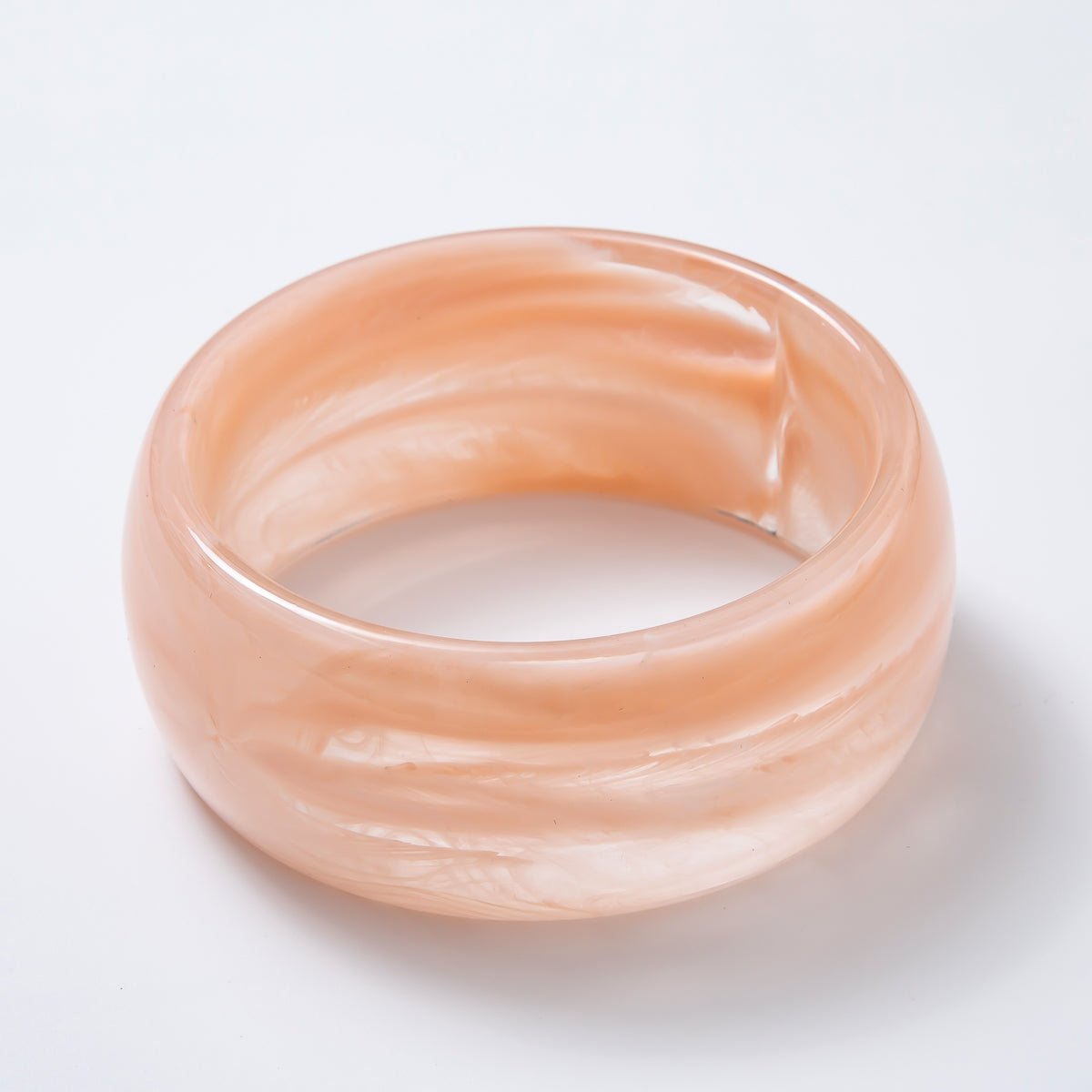 Acrylic Resin Wide Bangle Statement Bracelet | WA - 03428 ~ WA - 03442 - DLUXCA