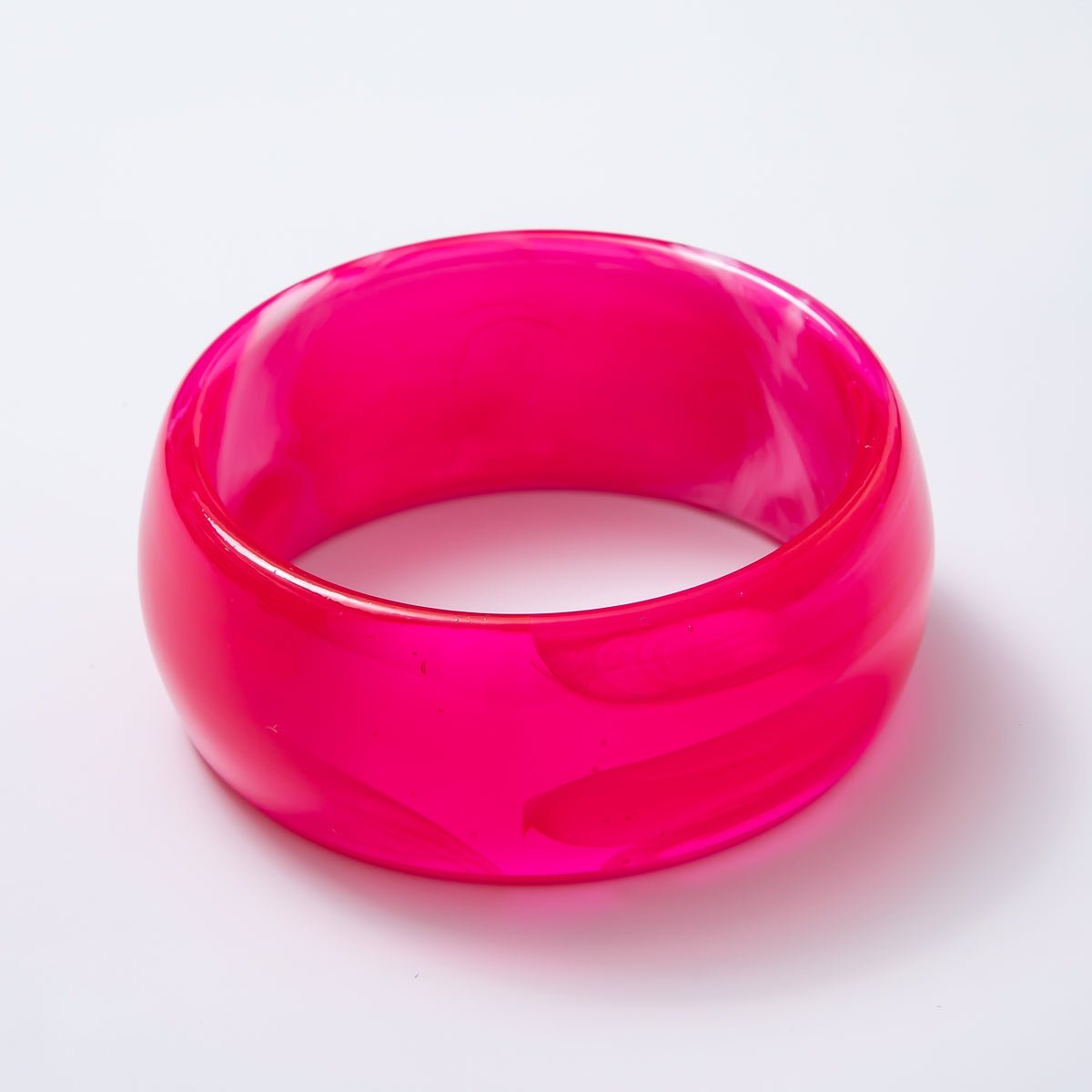 Acrylic Resin Wide Bangle Statement Bracelet | WA - 03428 ~ WA - 03442 - DLUXCA