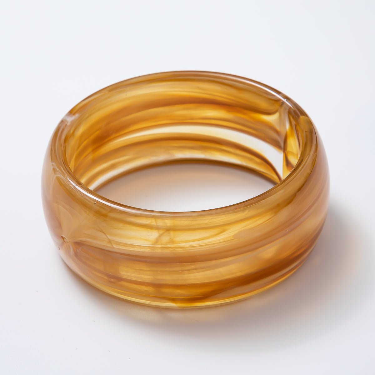 Acrylic Resin Wide Bangle Statement Bracelet | WA - 03428 ~ WA - 03442 - DLUXCA