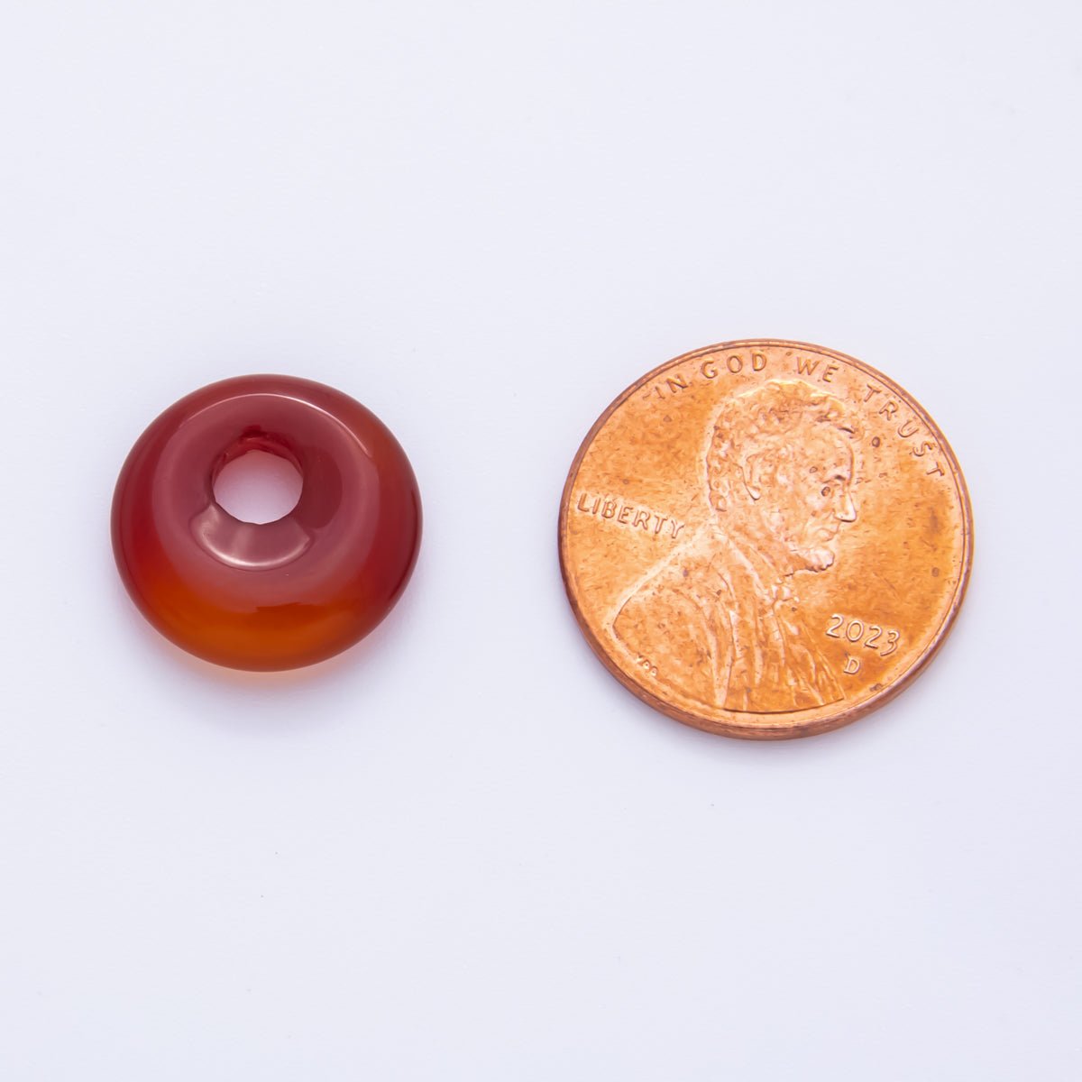 Amethyst, Carnelian, Quartz Donut Rondelle Stone Spacer Beads | ZA1222 - ZA1226 - DLUXCA