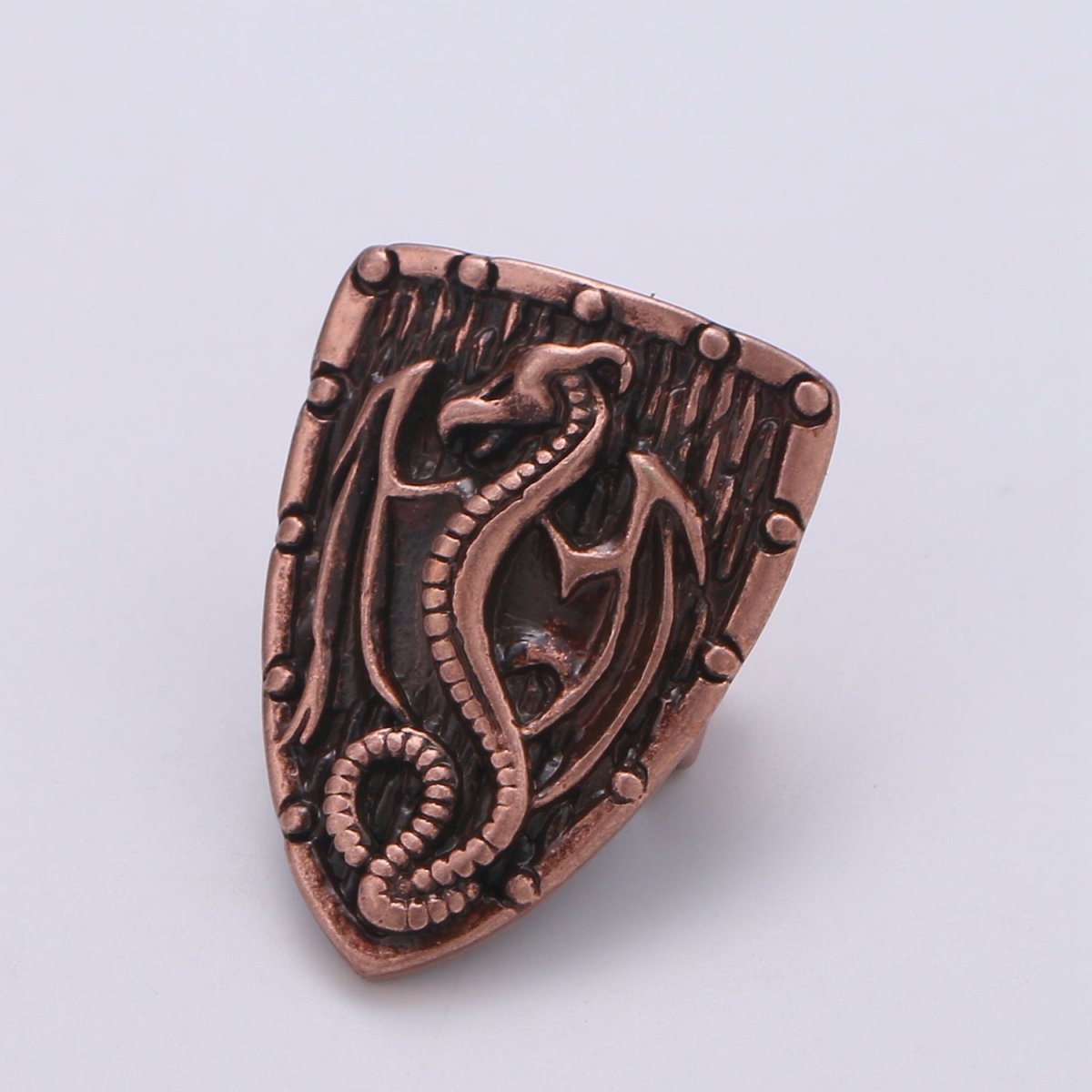 Antique Gold Dragon Beads,2 Hole Antique Silver Shield Spacer Beads for Bracelet Component Men Jewelry Making Supply, D - 810 - D - 812 - DLUXCA