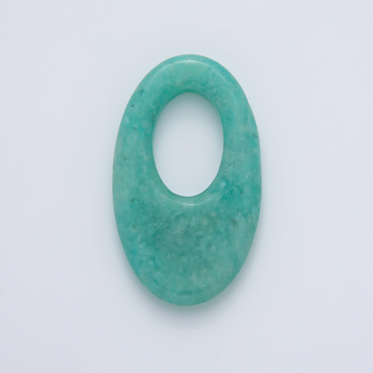 Bloodstone, Amazon, Amethyst Natural Gemstone 35mm Oblong Oval Finding | Z1441 ~ Z1446 - DLUXCA