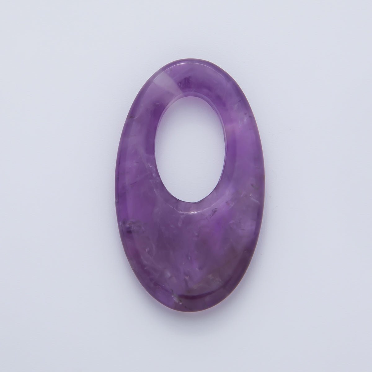Bloodstone, Amazon, Amethyst Natural Gemstone 35mm Oblong Oval Finding | Z1441 ~ Z1446 - DLUXCA