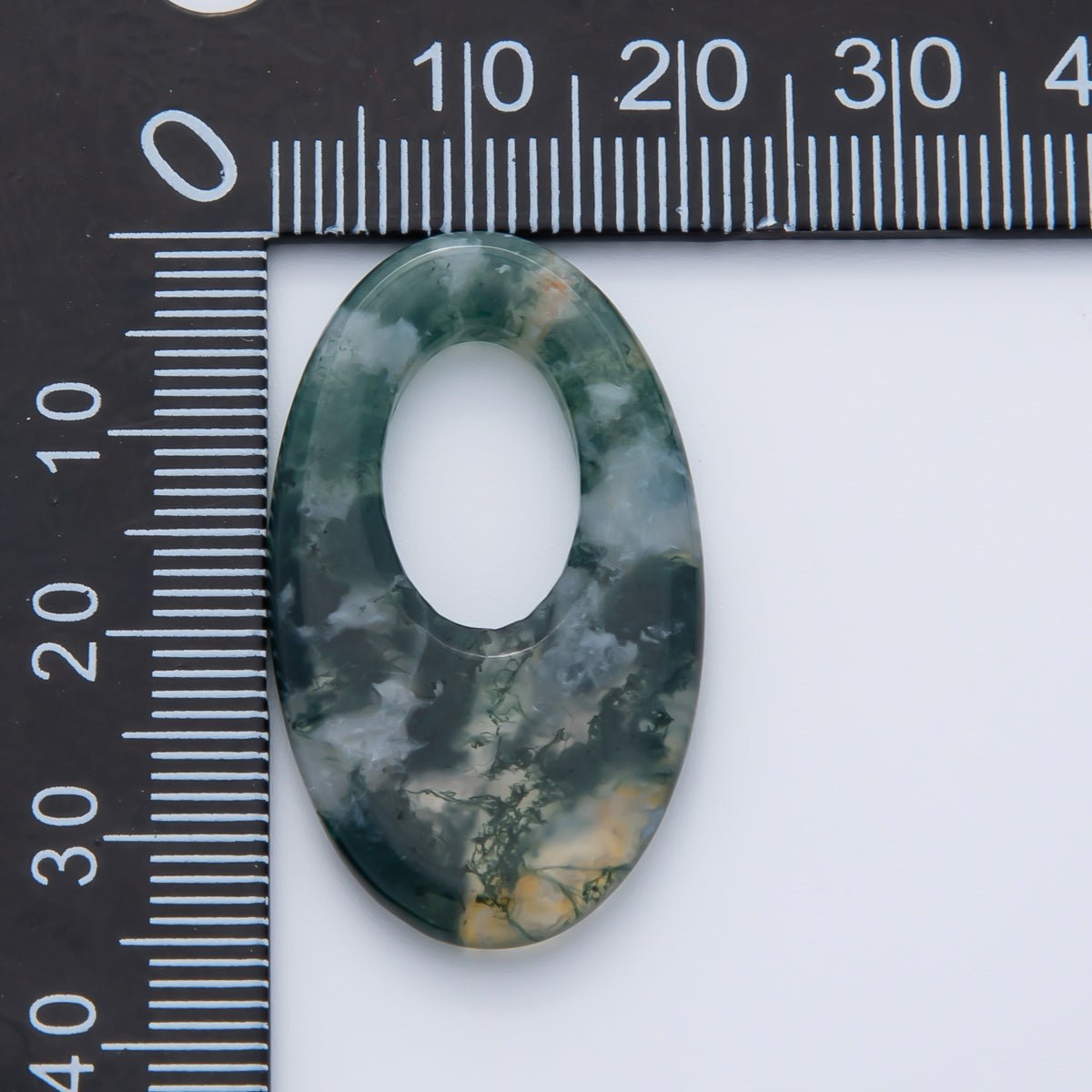 Bloodstone, Amazon, Amethyst Natural Gemstone 35mm Oblong Oval Finding | Z1441 ~ Z1446 - DLUXCA