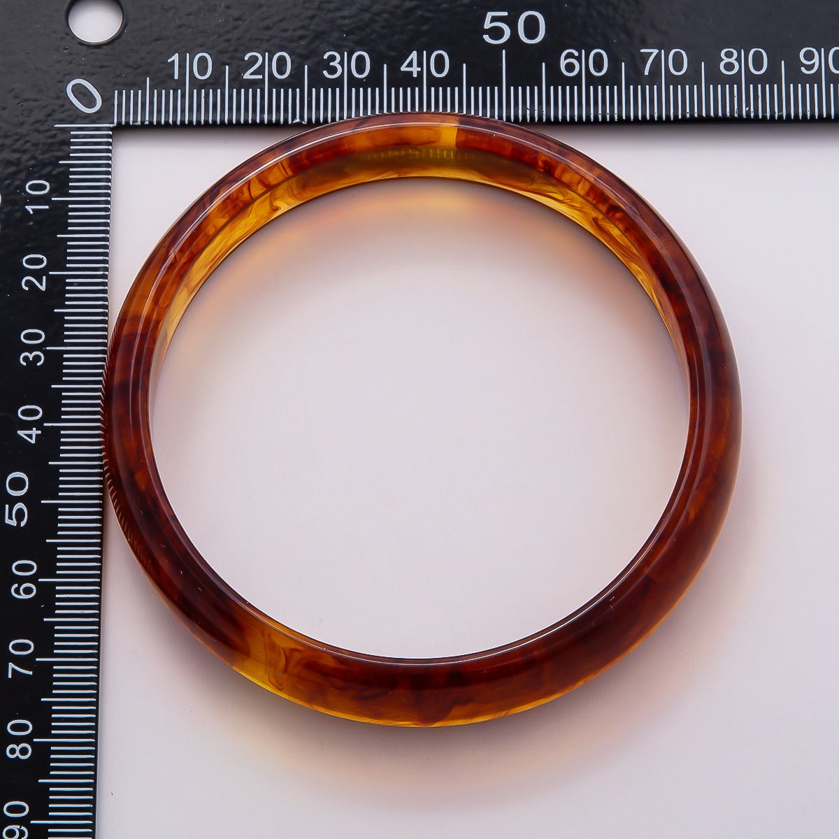 Brown, White, Red, Cream, Blue, Pink, Green, Teal Marble Thin Acrylic Resin Bangle Bracelet | WA - 04423 ~ WA - 04430 - DLUXCA
