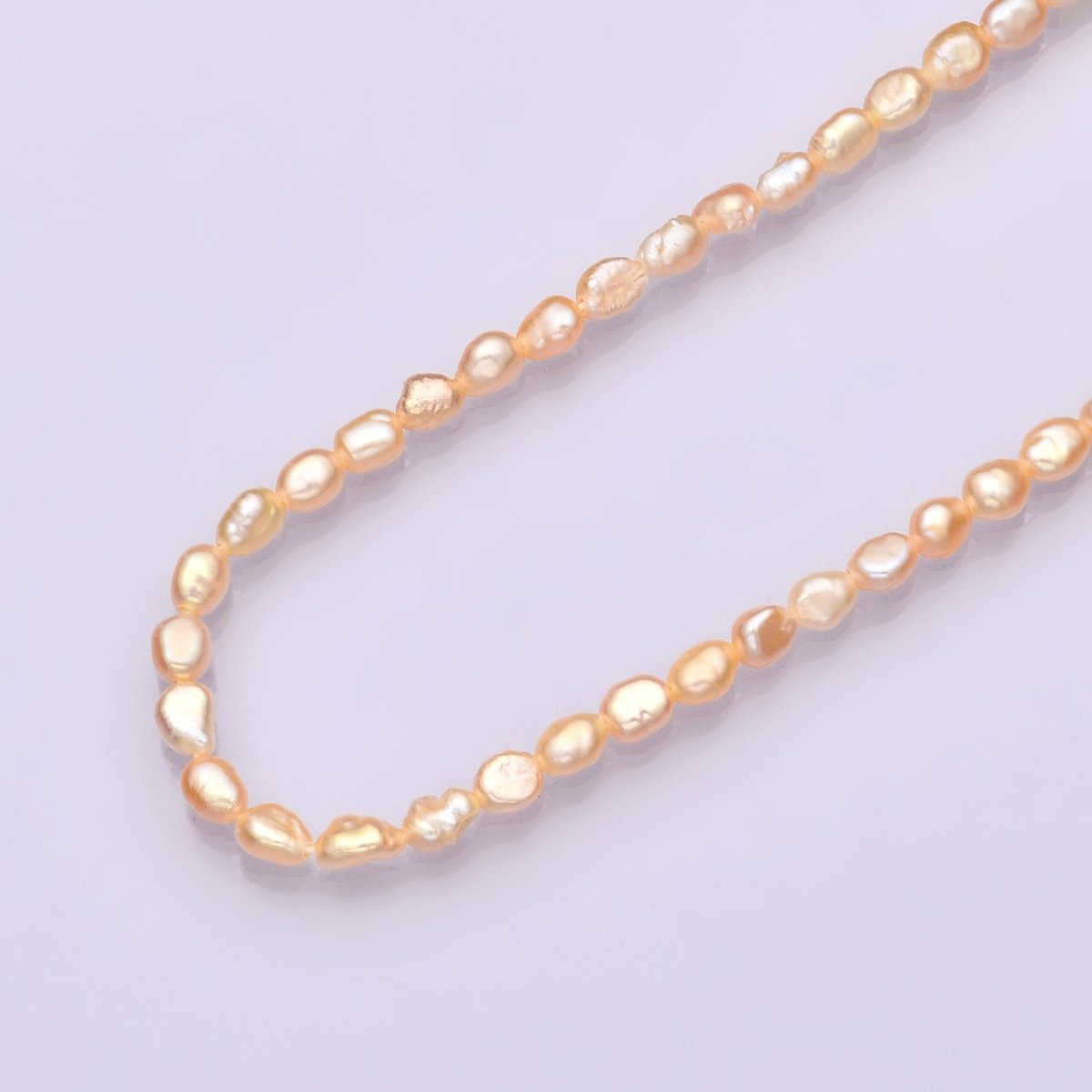 Dainty Pearl Choker Necklace - Blush Pink Bridal Wedding Jewelry - Bridesmaid Jewelry - Fresh Water Pearl Jewelry | WA - 705 Clearance Pricing - DLUXCA