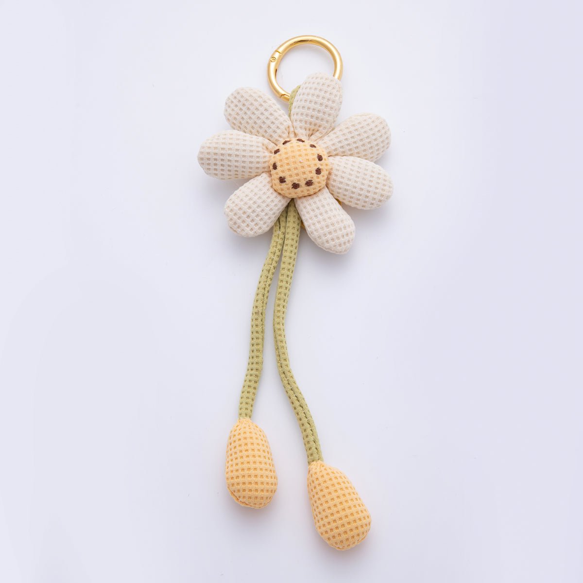 Daisy Bag Charm Keychain Purse Accessory Flower Ornament WB - 00082 - DLUXCA
