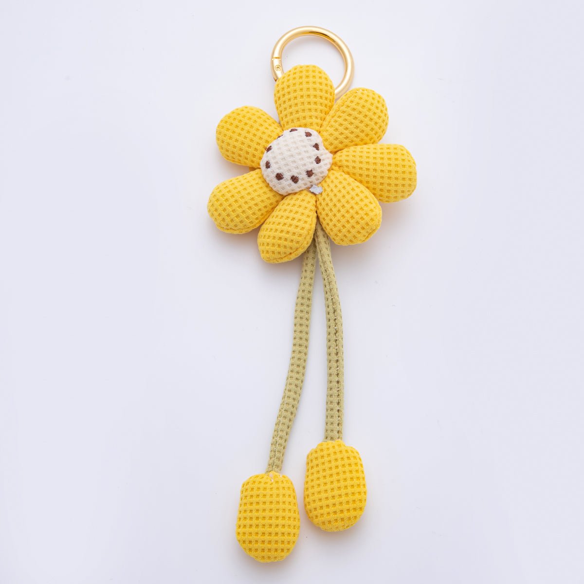 Daisy Bag Charm Keychain Purse Accessory Flower Ornament WB - 00082 - DLUXCA