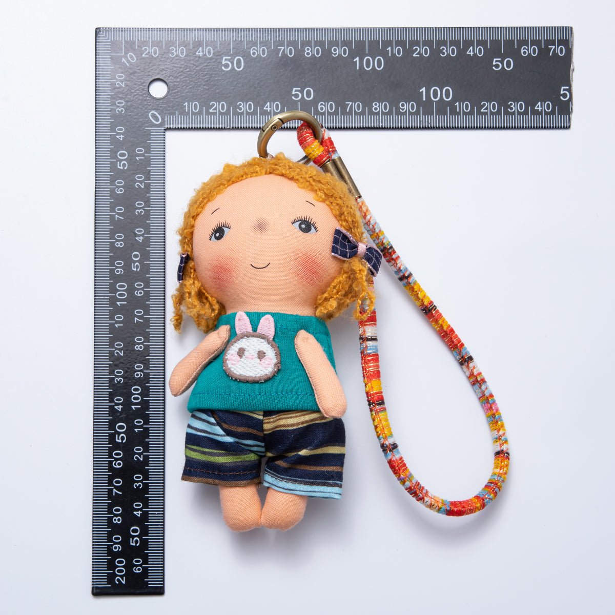 Fabric Doll 300mm Red Hair and Golden Hair Cute Girl Friendship Keychain | WB - 00065 - WB - 00066 - DLUXCA