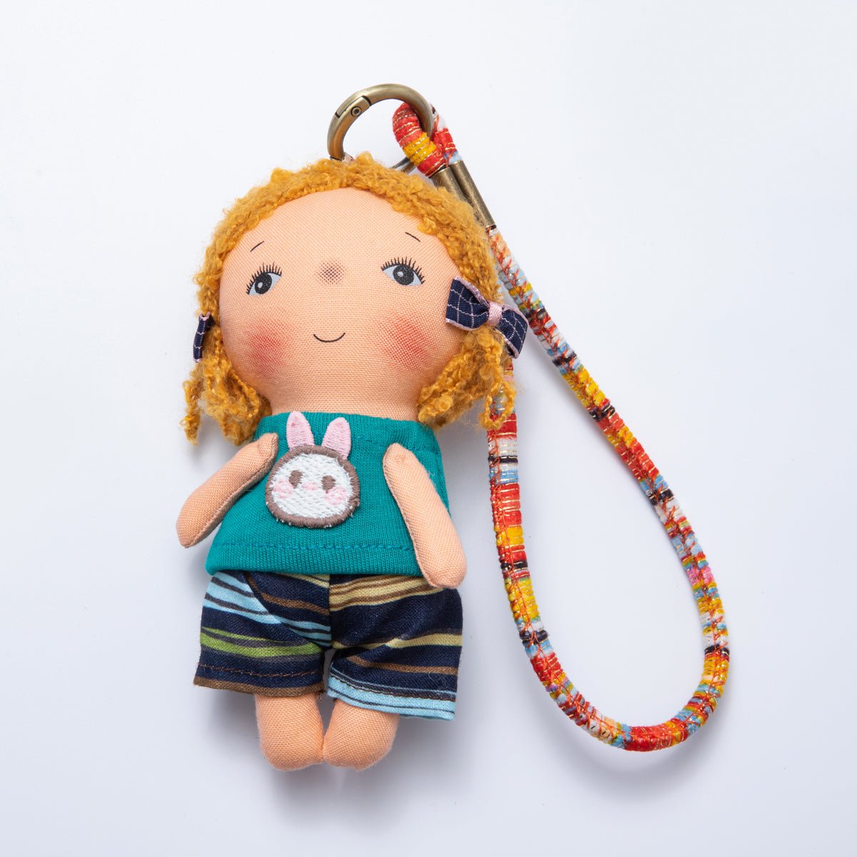 Fabric Doll 300mm Red Hair and Golden Hair Cute Girl Friendship Keychain | WB - 00065 - WB - 00066 - DLUXCA