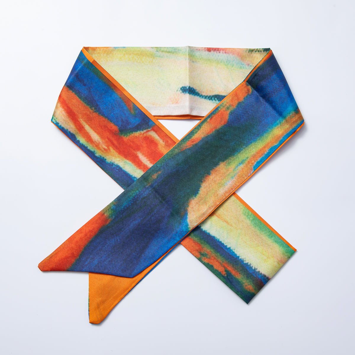 Floral Batik 64mm Soft Faux Silk Bandana Scarf Necklace | WA - 1919 WA - 1921 WA - 1924 WA - 1925 WA - 1927 WA - 1928 - DLUXCA