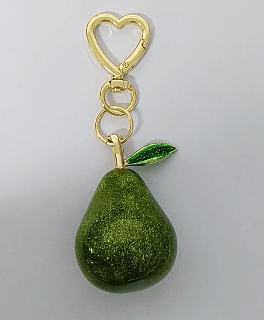 Fruits Keychain Accessories Green Pear Charm Accessories | WB - 00009 - DLUXCA