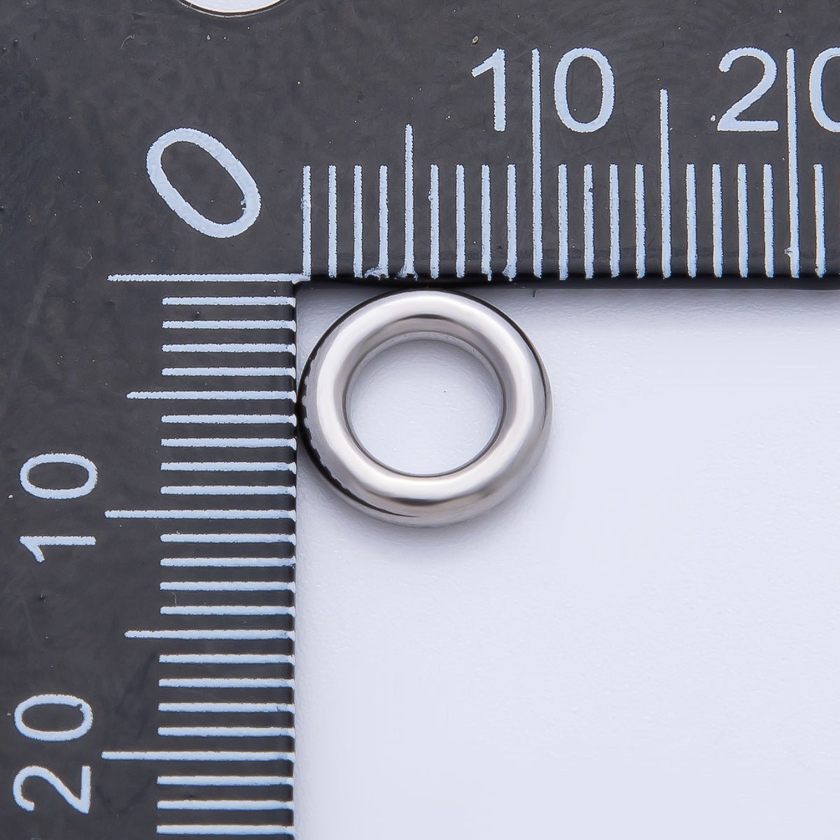 Gold 10mm Open Circle Spacer Bead in Gold & Silver 10pcs | B166 - DLUXCA