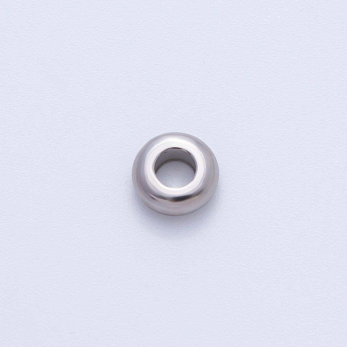 Gold 8mm Thick Circle Spacer Bead in Gold & Silver 10pcs | B218 - DLUXCA