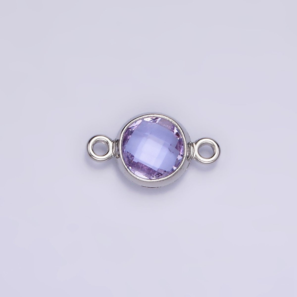 Gold Filled Birthstone CZ Connector Link Connector for Bracelet Necklace School Colors Stone Finding G - 766 G - 767 - DLUXCA