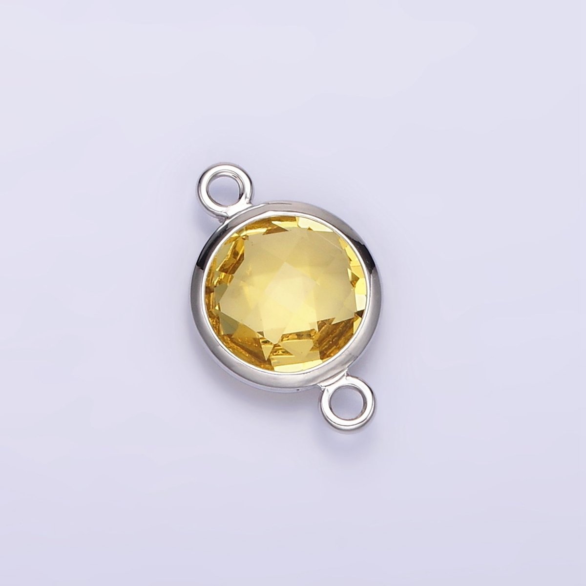 Gold Filled Birthstone CZ Connector Link Connector for Bracelet Necklace School Colors Stone Finding G - 766 G - 767 - DLUXCA