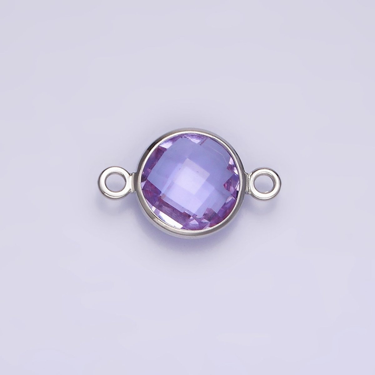 Gold Filled Birthstone CZ Connector Link Connector for Bracelet Necklace School Colors Stone Finding G - 766 G - 767 - DLUXCA