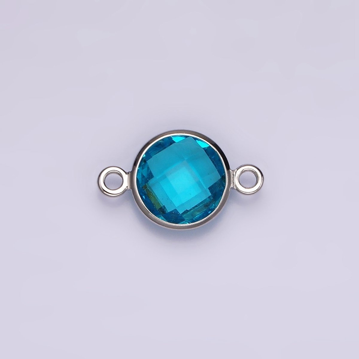 Gold Filled Birthstone CZ Connector Link Connector for Bracelet Necklace School Colors Stone Finding G - 766 G - 767 - DLUXCA