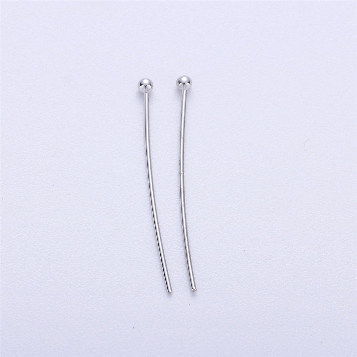 Gold Head Pins Ball Point Headpins, 0.6mm (22 Gauge) by 30mm, 35mm, 40mm | L532 - L535 - DLUXCA
