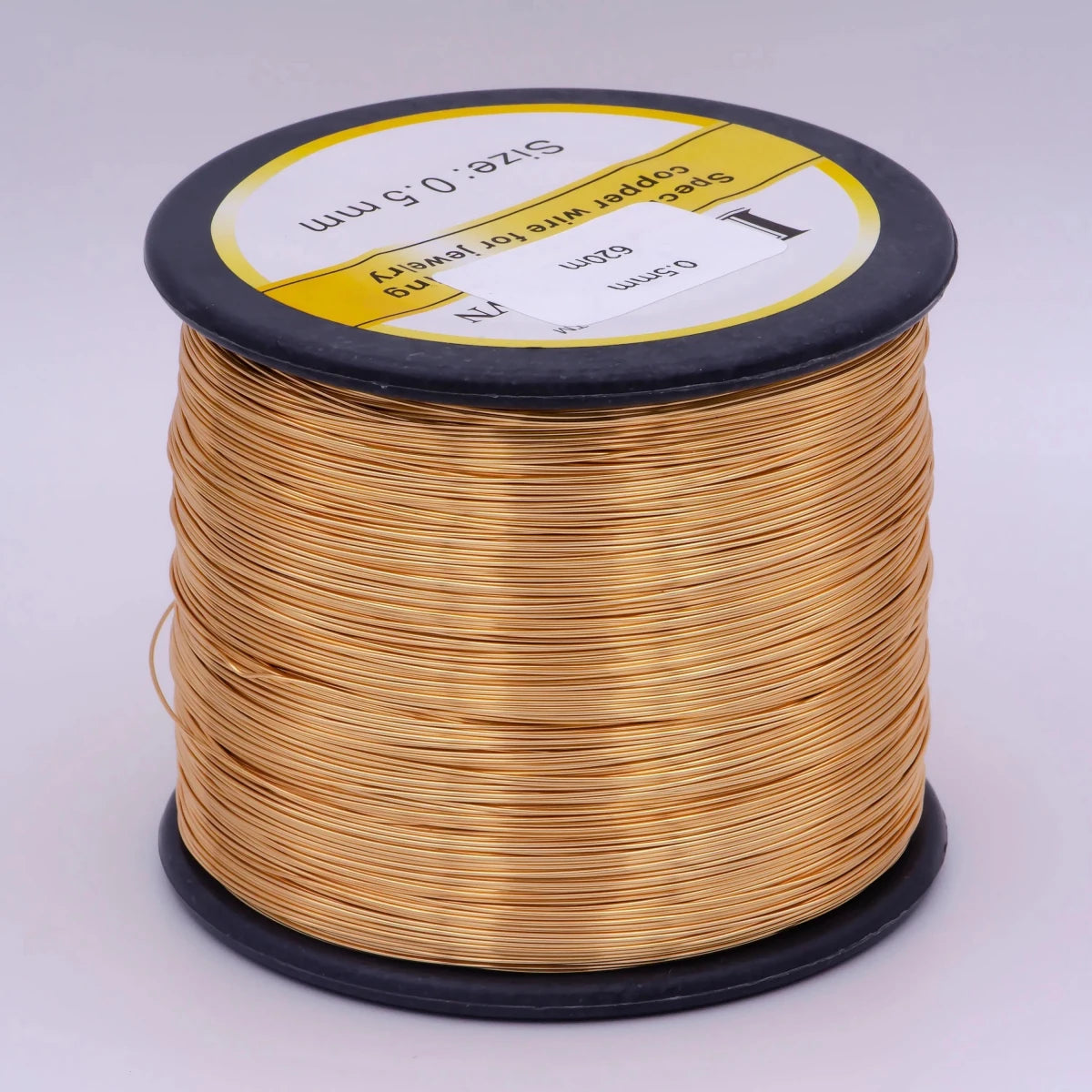 Gold plated non tarnish beading wire for craft supply copper wire tarnish resistant jewelry making 18, 20, 21, 22, 24, 26, 28 gauge 5 meter - DLUXCA