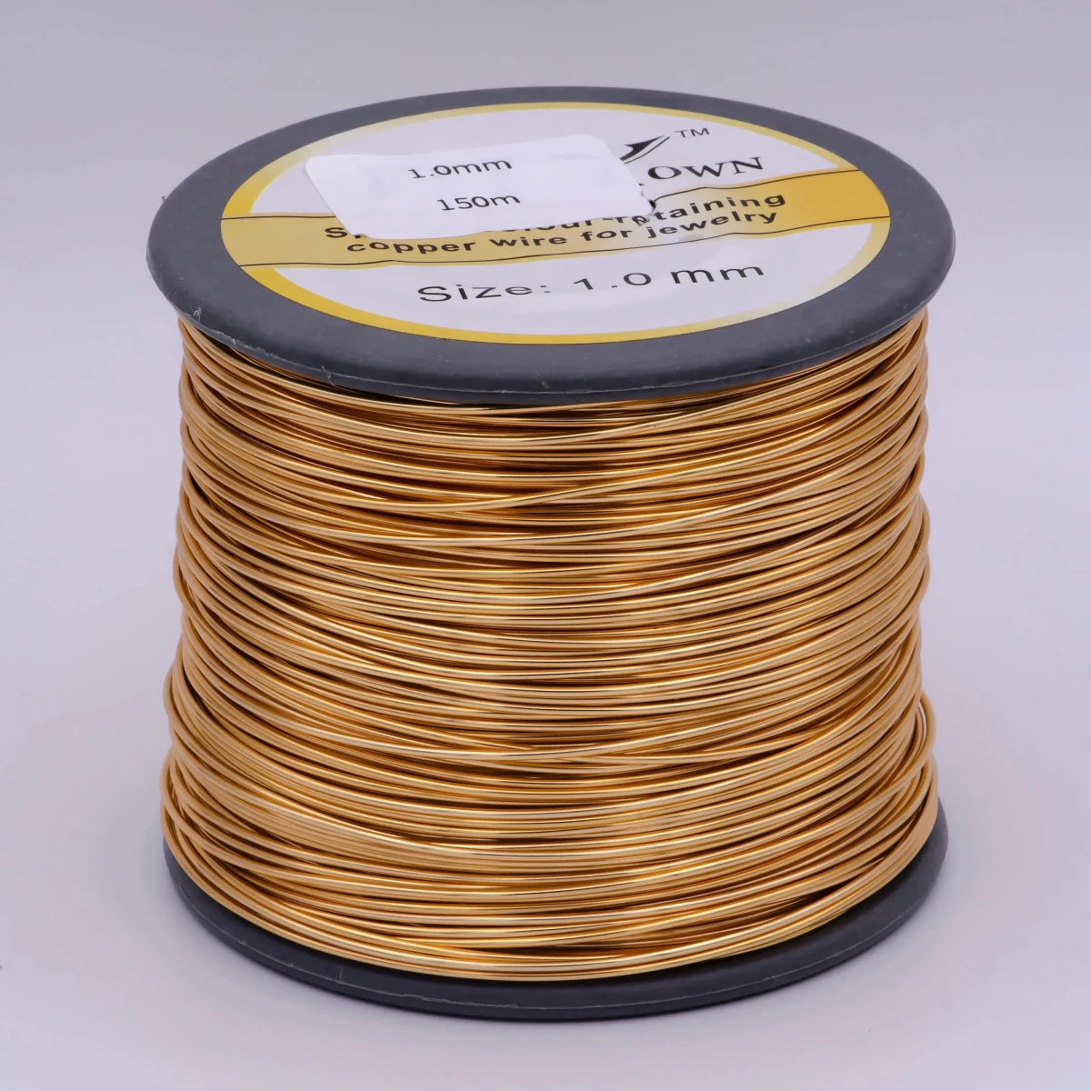 Gold plated non tarnish beading wire for craft supply copper wire tarnish resistant jewelry making 18, 20, 21, 22, 24, 26, 28 gauge 5 meter - DLUXCA